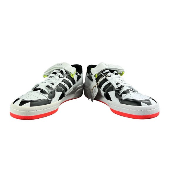 Adidas Forum Low Trae Young Core Black White Solar Red Shoes GX6128 Men's Sz 10 - Picture 8 of 10